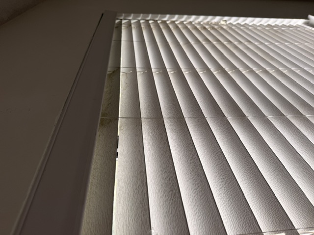 Window Blinds before cleaning