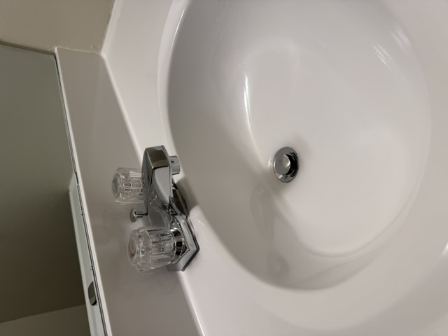 Bathroom Sink after cleaning
