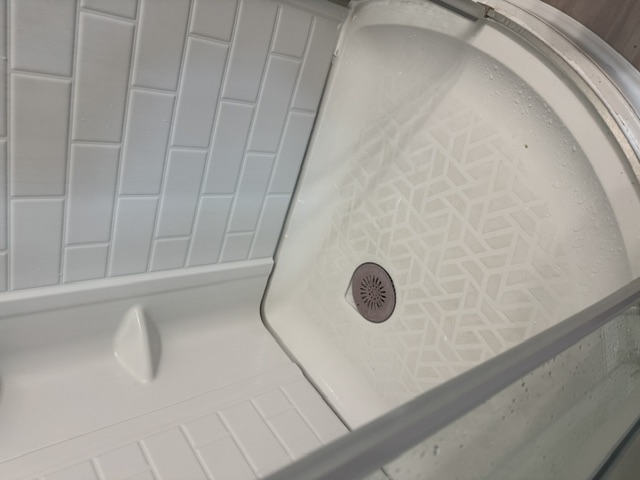 Shower Pan before cleaning